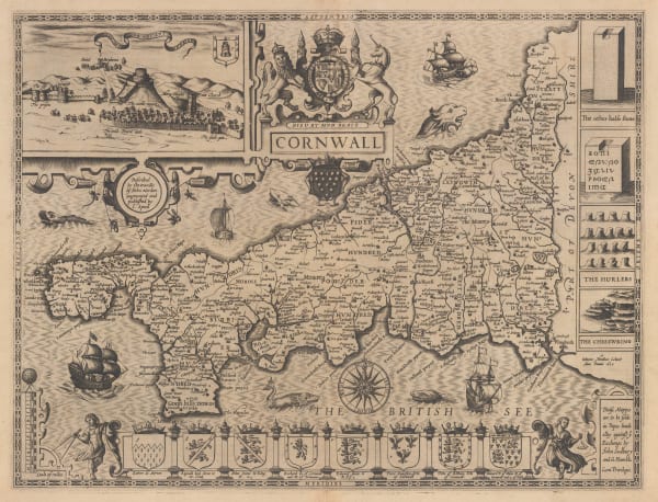 John Speed, Cornwall, 1611