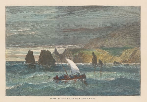 Picturesque America, California - Russian River, 1880 c.