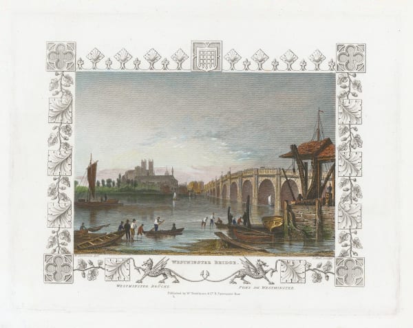 William Tombleson, London - Westminster Bridge, 1845