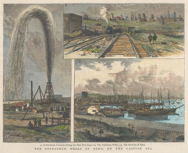 The Graphic Magazine, Azerbaijan - Baku, Oil wells, 1884