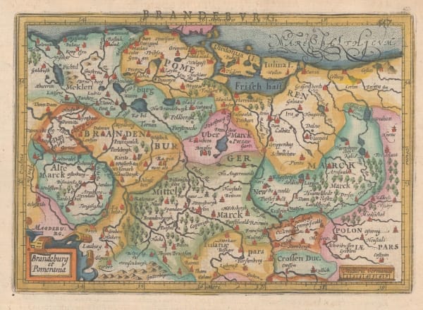 Mercator Hondius, Brandenburg and Pomerania, 1621
