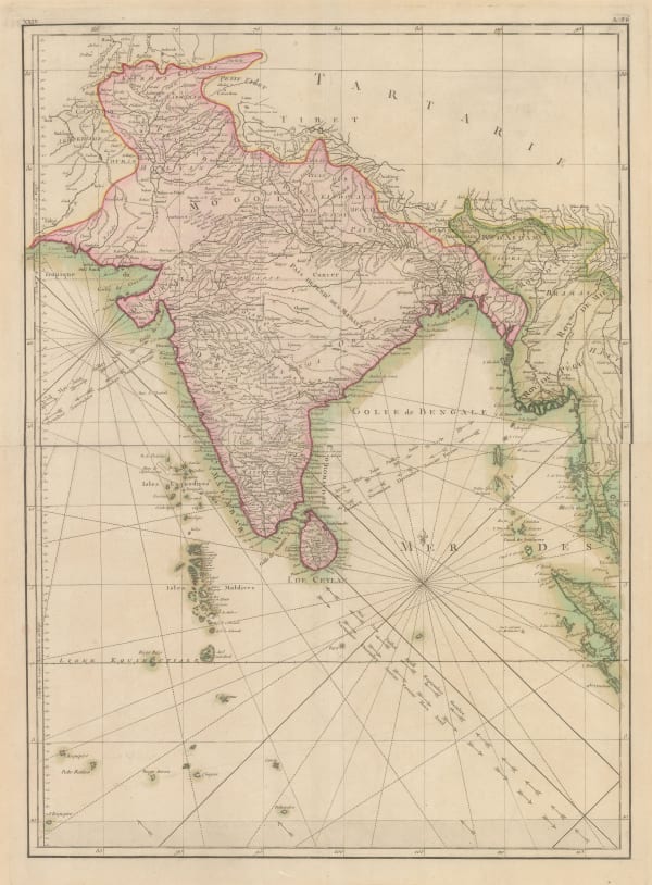 Jean Lattré, India, Sri Lanka & the Maldives, 1780 c.