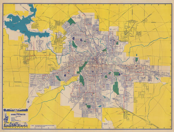 J. Foster Ashburn, Ashburn's 1948 Map of Forth Worth, 1948