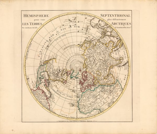 Covens (Jean) & Mortier (Cornelius), Hemisphere Septentrional - Les Terres Arctiques, 1733