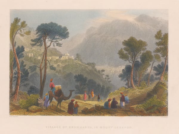 William Bartlett, Lebanon - Broummana, 1838