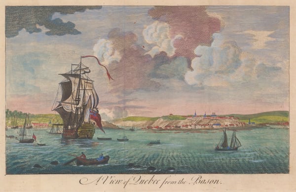London Magazine, Quebec - Quebec City from the Bason, 1765, c.