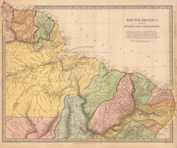 Society for the Diffusion of Useful Knowledge (SDUK), Northern Brazil, Guyana, Suriname & French Guiana, 1860 c.