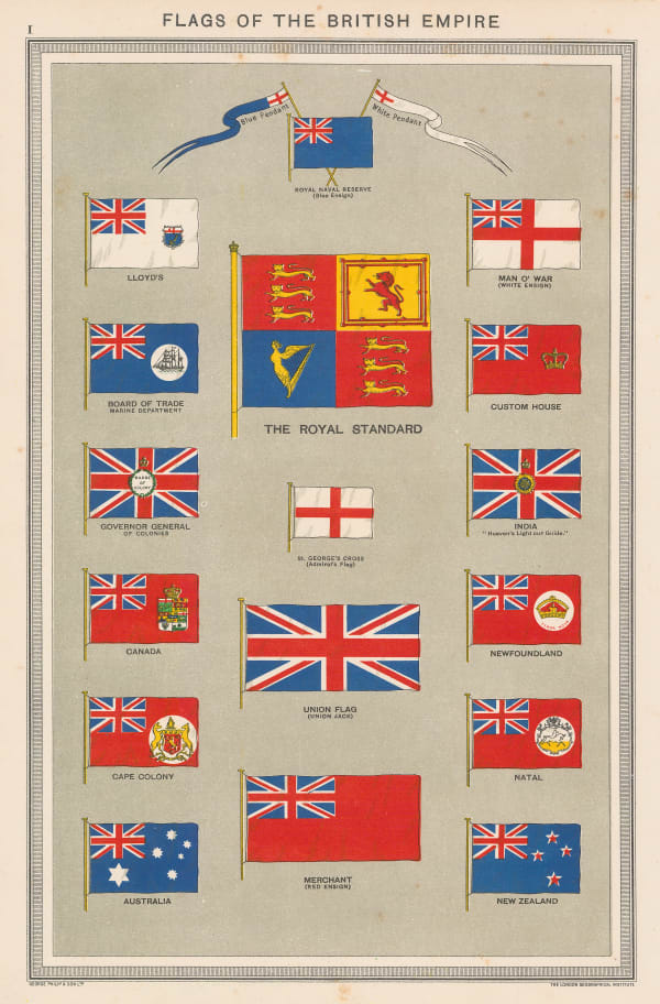 George Philip & Son Ltd., Flags - Flags of the British Empire, 1920 c.