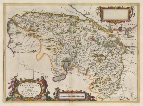 Willem & Jan Blaeu, Praefectura Renfroana Vulgo dicta Baronia, 1654