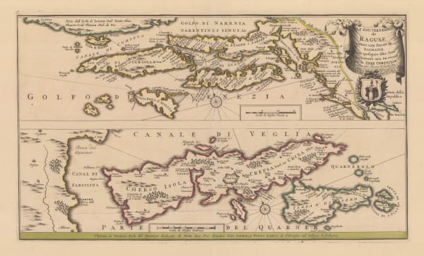 Pieter Schenk, Le Gouvernement de Raguse, estant une Partie de Dalmatie, avec quelques isles, 1730 c.