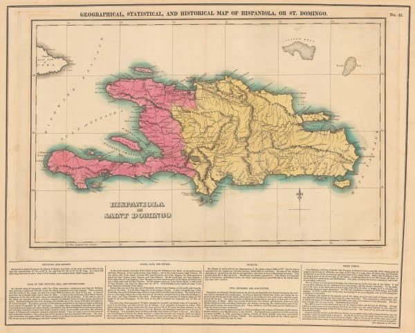 Carey & Lea, Geographical, Statistical and Historical map of Haiti & the Dominican Republic, 1822