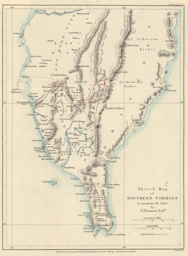 Royal Geographical Society (RGS), Southern Taiwan (Formosa), 1873