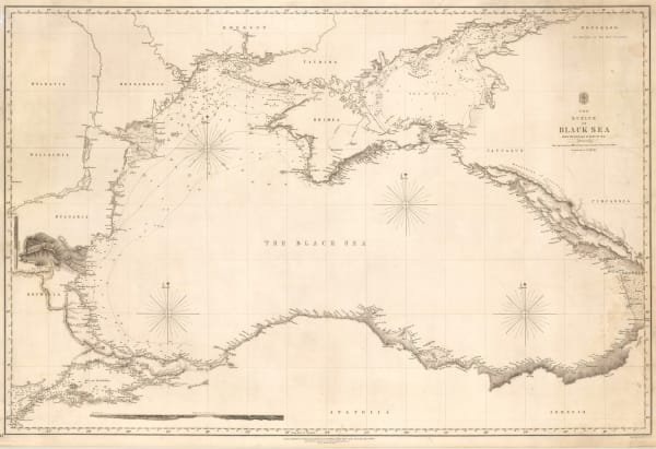 British Admiralty, Chart of the Black Sea, 1853