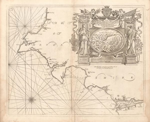 Capt. Greenvile Collins, Sea Chart of the Devon Coast, 1785