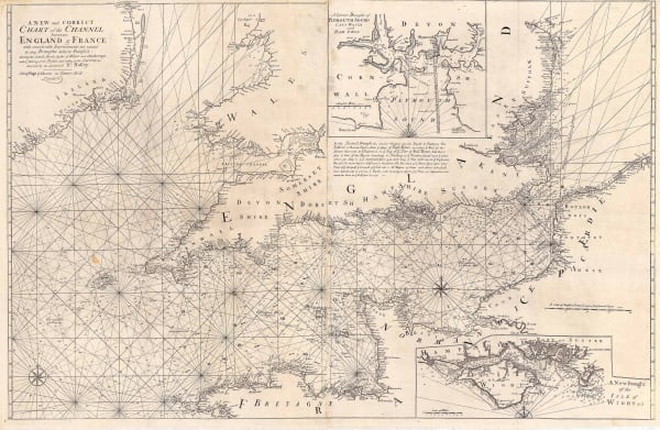 Mount & Page, A New and Correct Chart of the Channel, 1740 c.