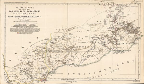 Justus Perthes, Yemen, 1872