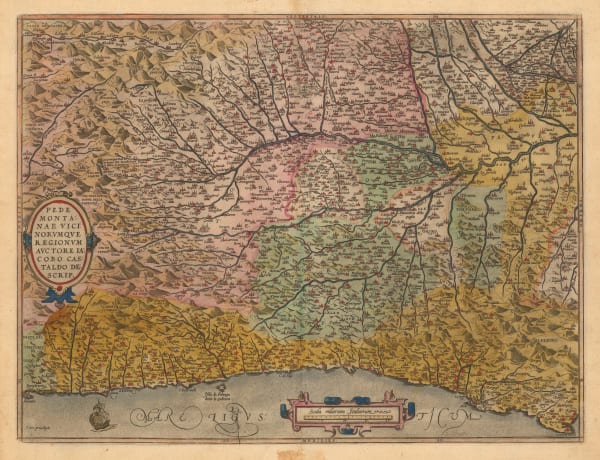 Abraham Ortelius, Piedmont, 1592
