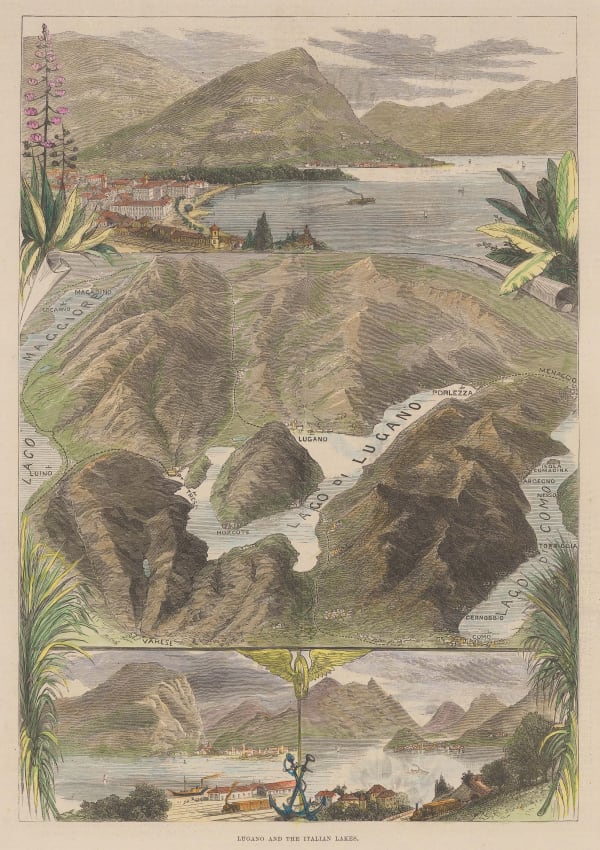 Illustrated London News (ILN), Italy - Lake Lugano, 1885