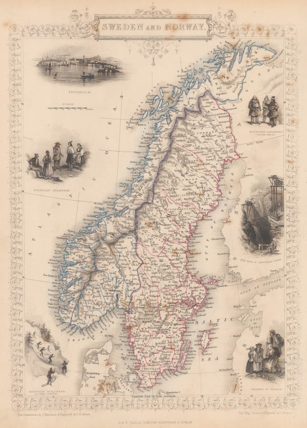 John Tallis, Sweden and Norway, 1851