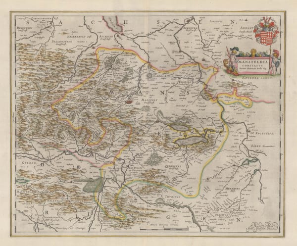 Willem & Jan Blaeu, Mansfeld, 1650