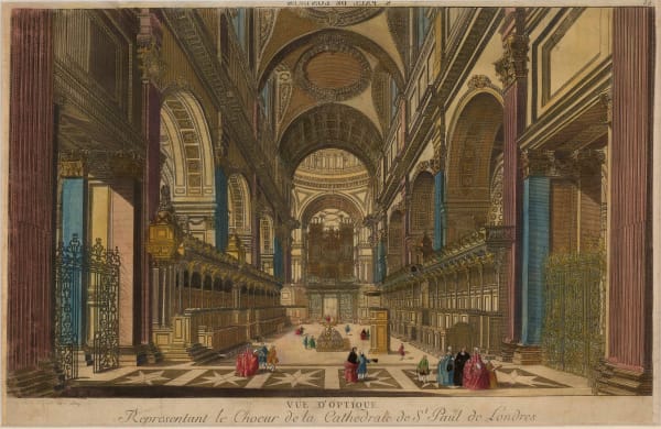 Vue D'Optique, London - St Paul's Cathedral, 1750