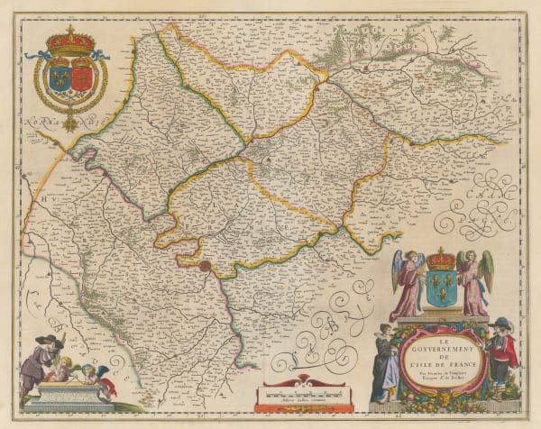 Willem & Jan Blaeu, Île-de-France and Paris, 1650