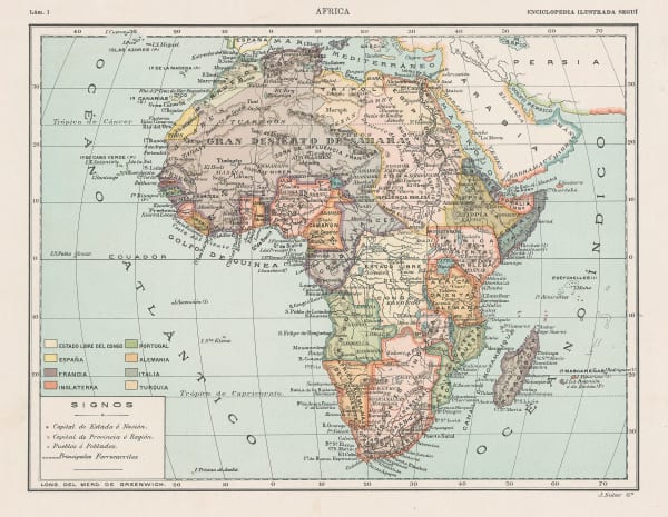 Enciclopedia Segui, Africa, 1910 c.