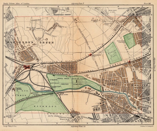 George Philip & Son Ltd., Kensal Green, Harlesden, Kilburn & Queen's Park, 1892