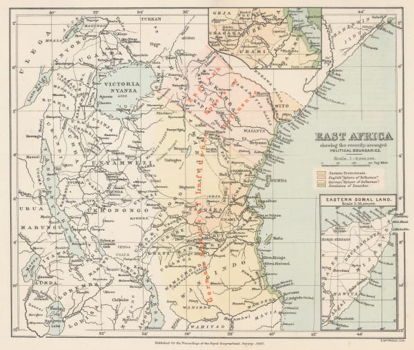 Royal Geographical Society (RGS), East Africa, 1887