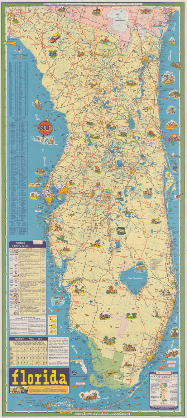 Rand, McNally & Co., Florida Tourist Map, 1960 (c.)