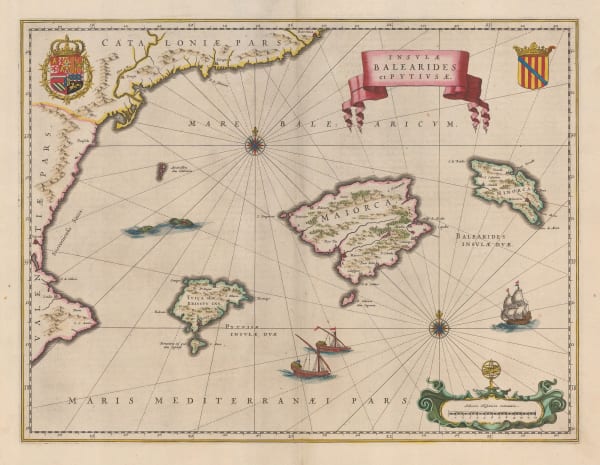 Willem & Jan Blaeu, Mallorca, Menorca & Ibiza, 1640 c.