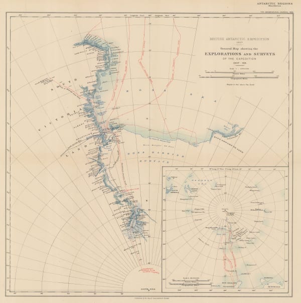 Royal Geographical Society (RGS), Shackleton's British Antarctic Expedition, 1909