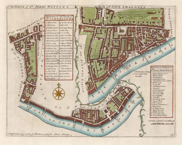 John Stow, Wapping & Shadwell, 1755