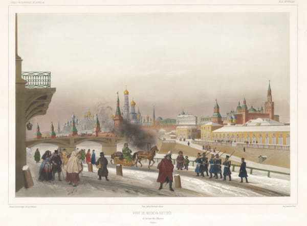 Bartelemy Lauvergne, Russia - Moscow, Kremlin, 1841