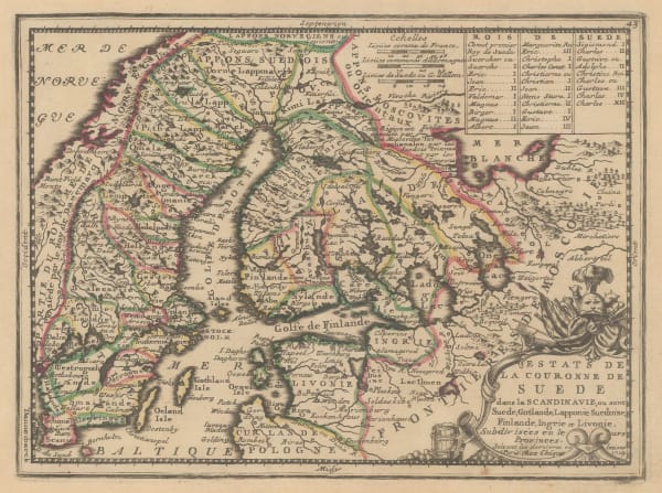 Jacques Chiquet, Sweden, Finland & the Baltic States, 1719