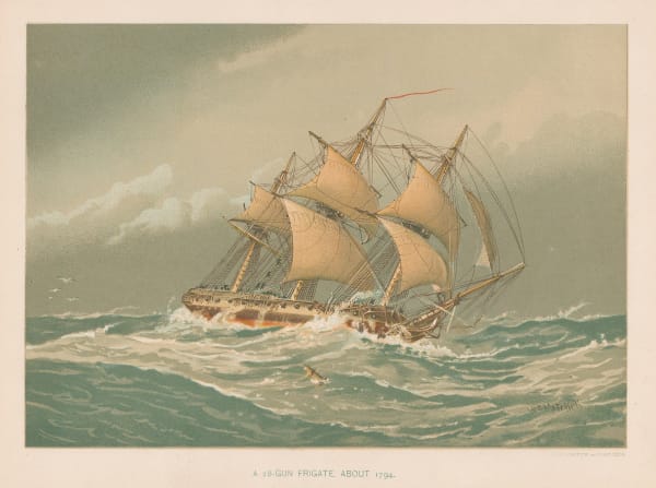 Lt. C.R. Low, Royal Navy - Frigate, 1895