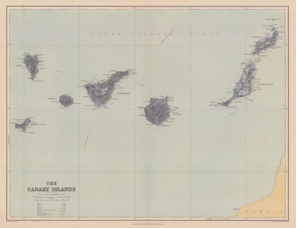 Edward Stanford, The Canary Islands, 1904