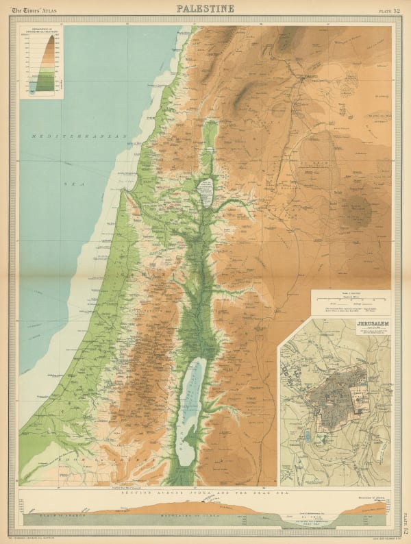 John Bartholomew & Co., Palestine, 1922
