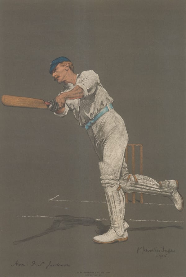 Albert Tayler, Cricket - Portrait, Sir Francis Stanley Jackson, 1905