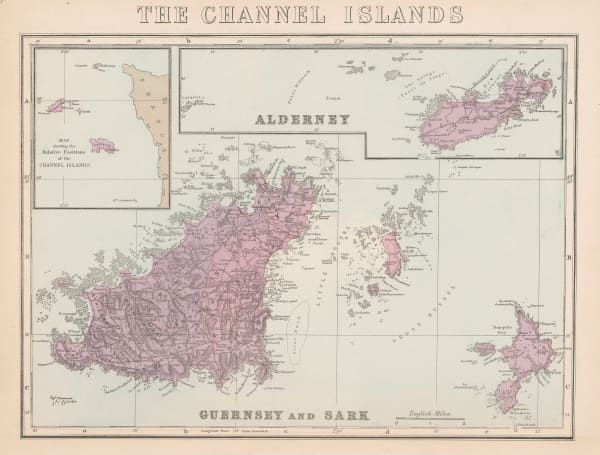 George W. Bacon, Guernsey, Alderney, Herm & Sark, 1885 (c.)