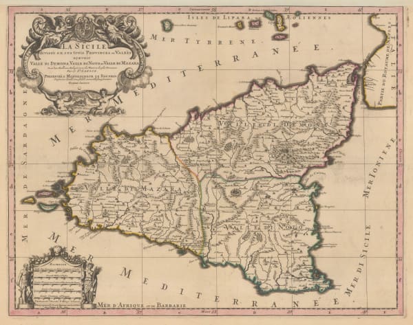 Alexis-Hubert Jaillot, Sicily, 1692