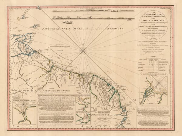 William Faden, The Coast of Guyana from the Oroonoko to the River of Amazons, 1783