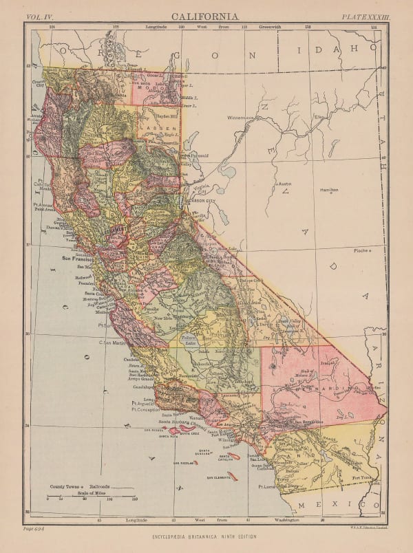 W. & A.K. Johnston, California, 1880 c.