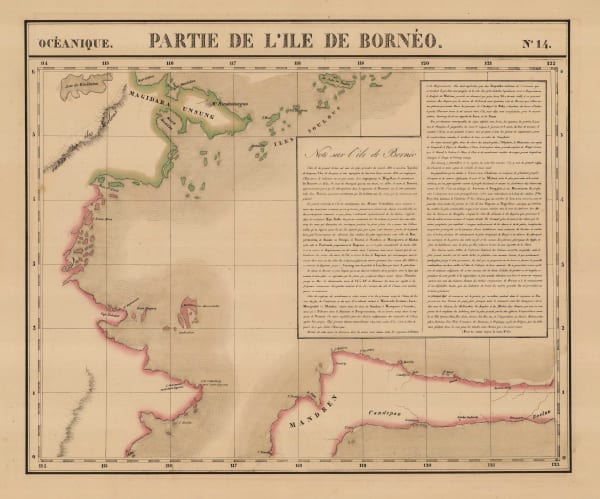 Philippe Vandermaelen, North-eastern Borneo, 1827