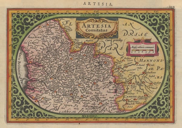 Mercator Hondius, Artois, 1628