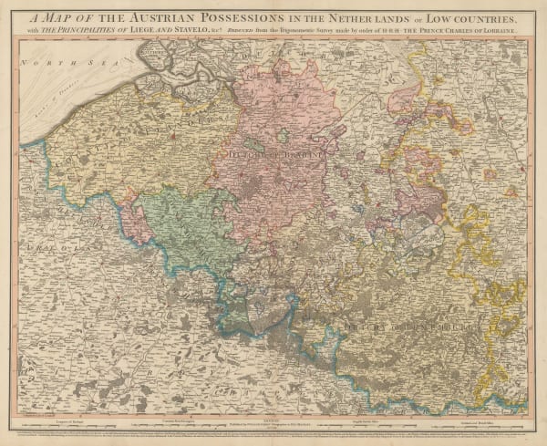 William Faden, Belgium, 1789