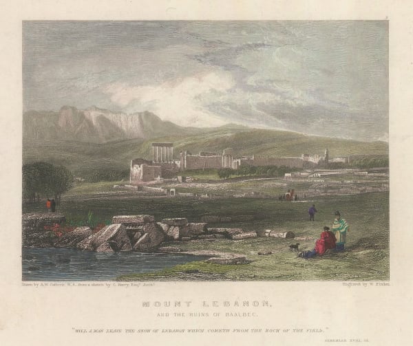 William Finden, Lebanon - Baalbek, 1834
