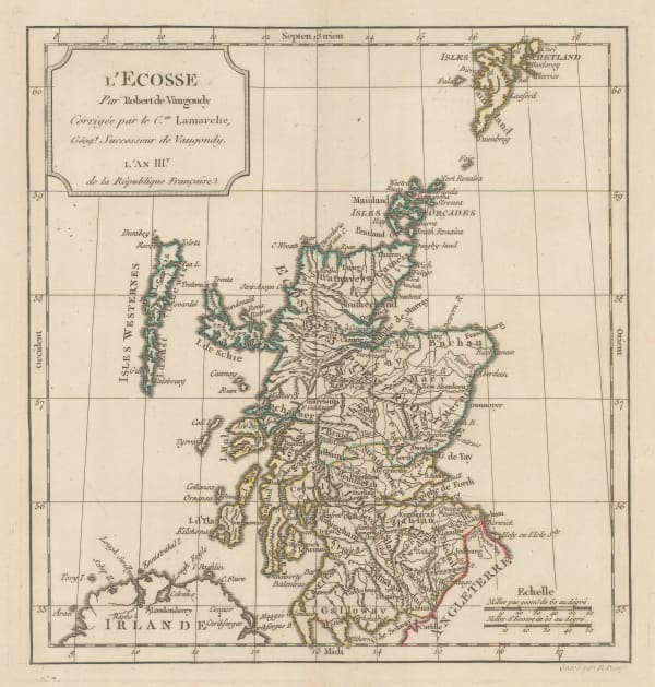 Charles Francois Delamarche, L'Ecosse, 1795