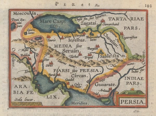 Abraham Ortelius, Persia, 1601