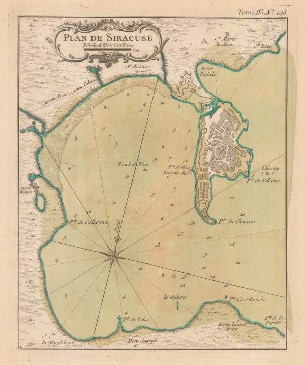 Jacques-Nicolas Bellin, Syracuse, Sicily, 1764